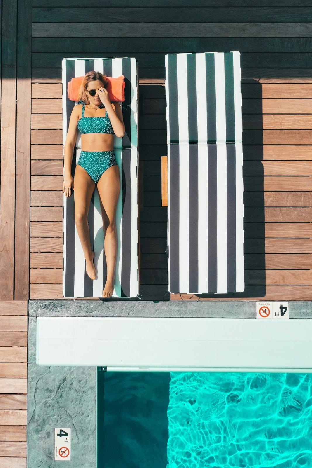 Poolside lounging